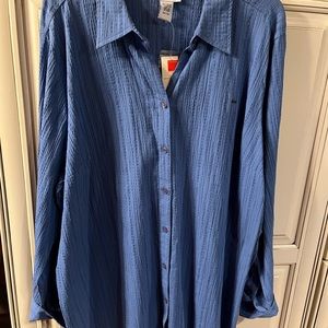 Avenue Women Shirt 22-24 NWT